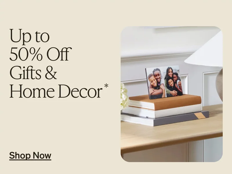 Up to 50% off Gifts & home decor