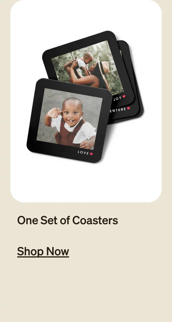 Set of Four Photo Coasters