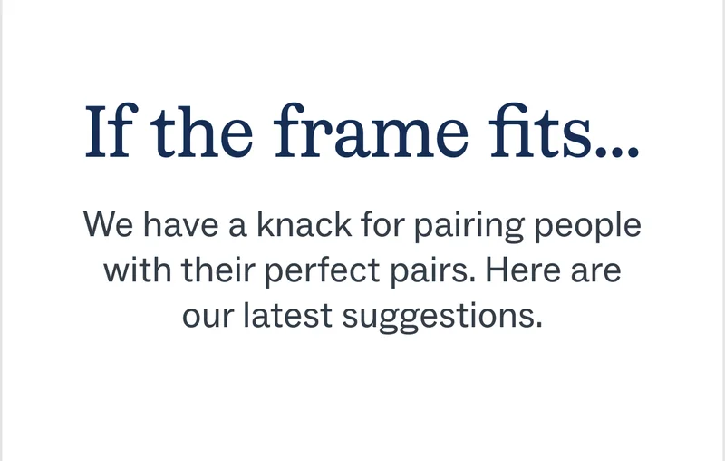 If the frame fits If the frame fits