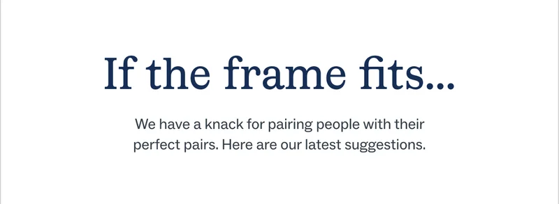 If the frame fits If the frame fits