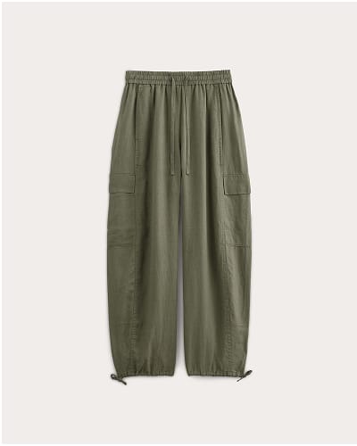 [Image]The Cargo Curve Pant in Linen | Kalamata