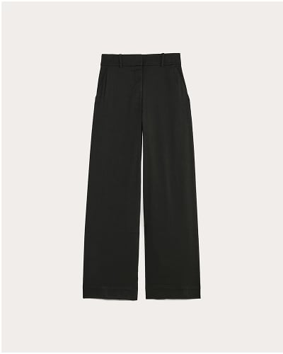 [Image]The Wide-Leg Pant in Stretch Linen | Black