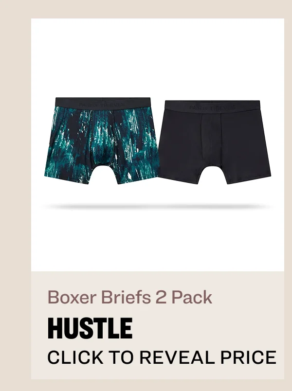 Boxer Briefs 2 Pack Hustle $26.99
