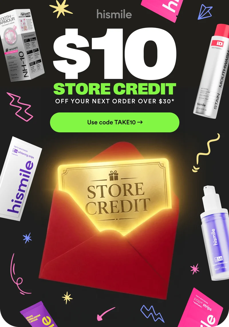$10 STORE CREDIT. OFF YOUR NEXT ORDER OVER $30*. Use code discount code