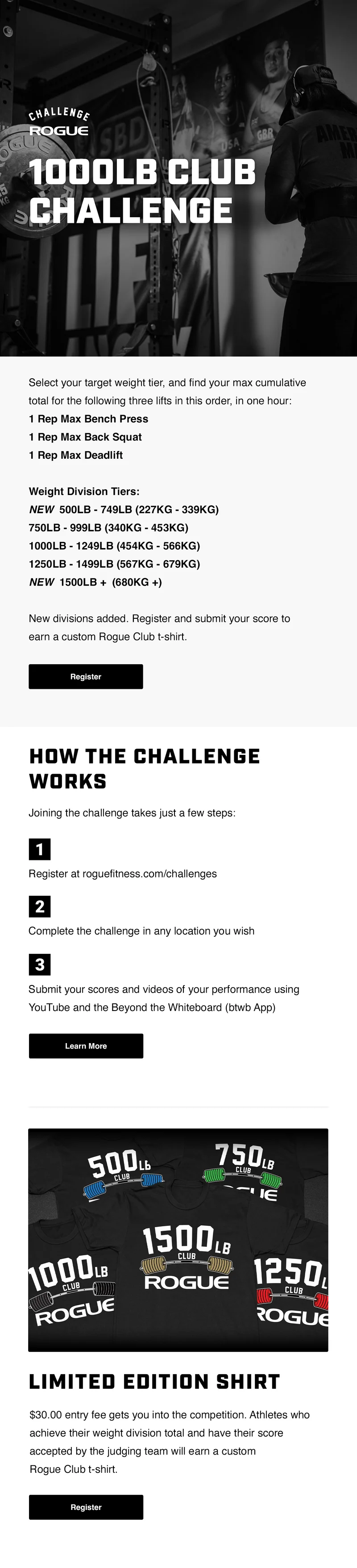 1000LB Club Challenge - Register