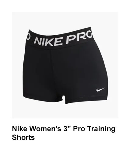 Nike Women's 3'' Pro Training Shorts