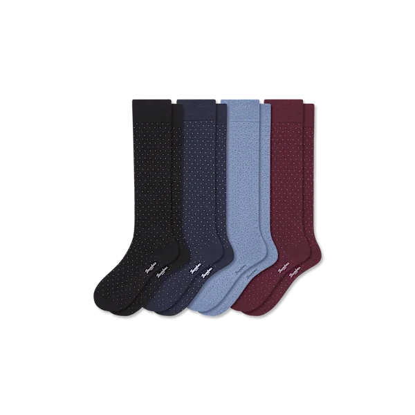 Men's Dress Over the Calf Sock 4-Pack