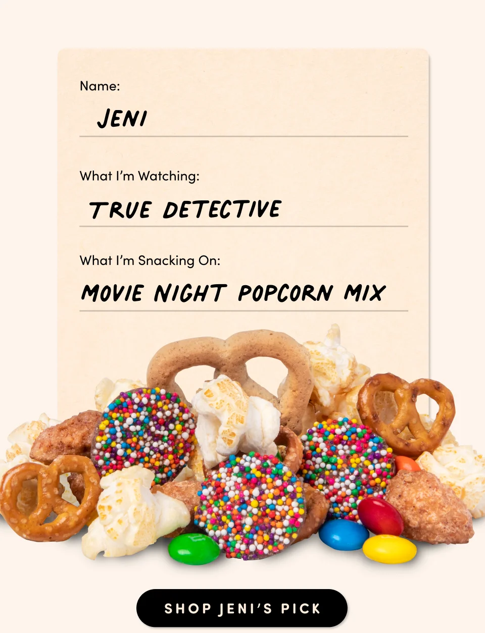 Movie Night Popcorn Mix