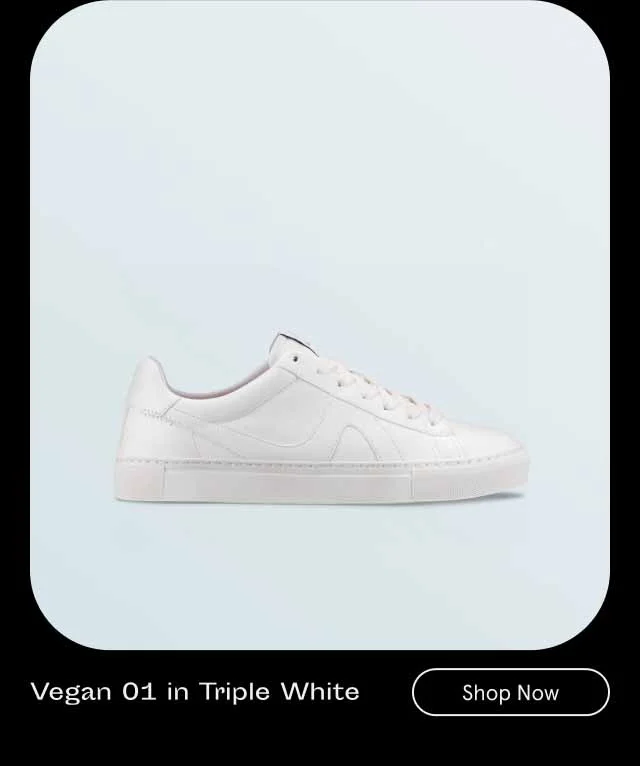 Vegan 01 in Triple White
