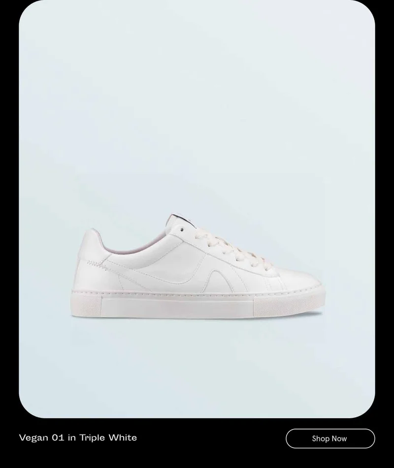 Vegan 01 in Triple White