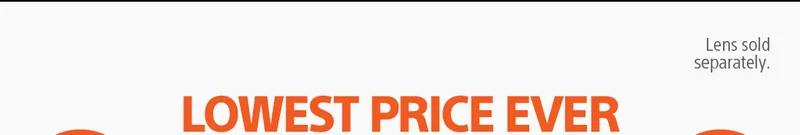 Lowest price ever Lens sold seperately