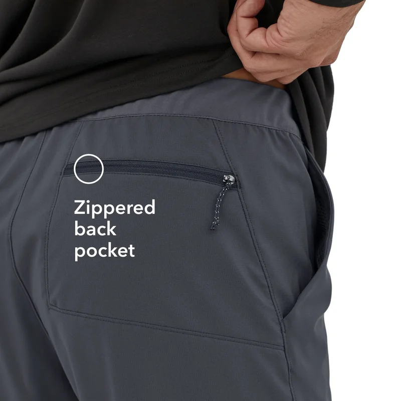 Zippered back pocket.