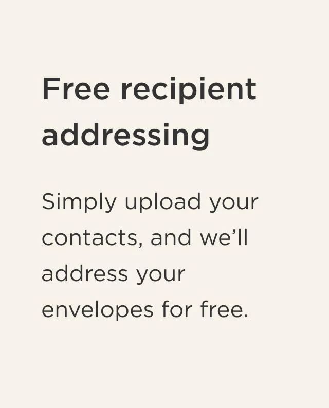 Free Recipient Addressing