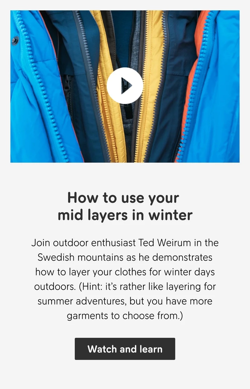 How to layer up in winter | Fjällräven