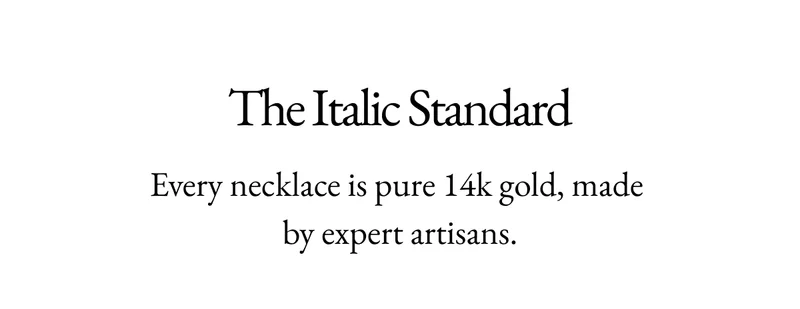 The Italic Standard