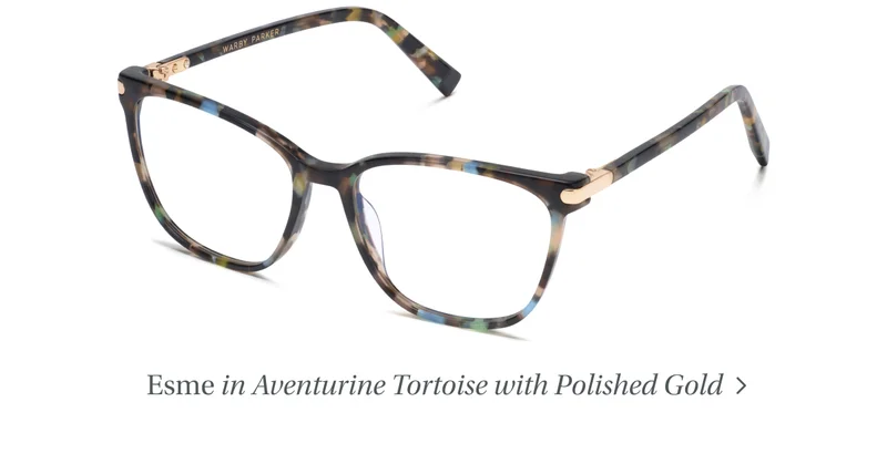 Esme in Aventurine Tortoise with Polished Gold