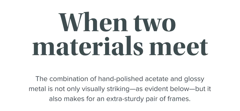 When two materials meet