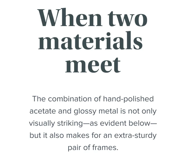 When two materials meet