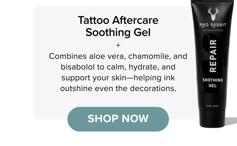 Tattoo aftercare soothing gel combines