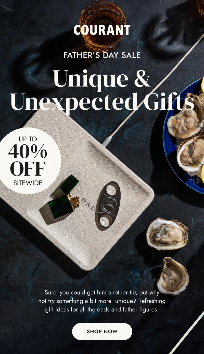 Unique & Unexpected Gifts Sure, you could get him another tie, but why not try something a bit more&nbsp; unique? Refreshing gift ideas for all the dads and father figures.