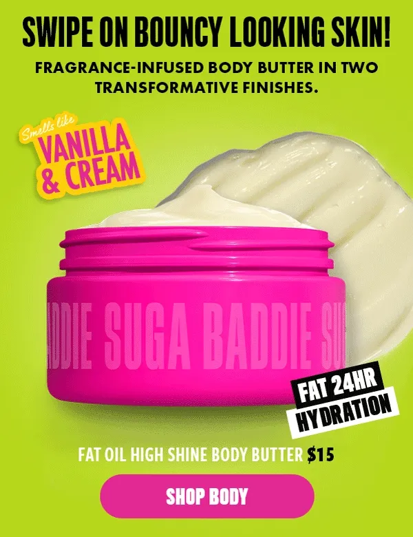 SWIPE ON BOUNCY LOOKING SKIN!