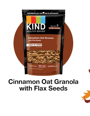 Cinnamon Oat Granola with Flax Seeds