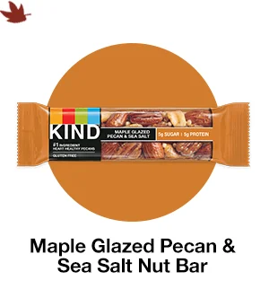 Maple Glazed Pecan & Sea Salt Nut Bars