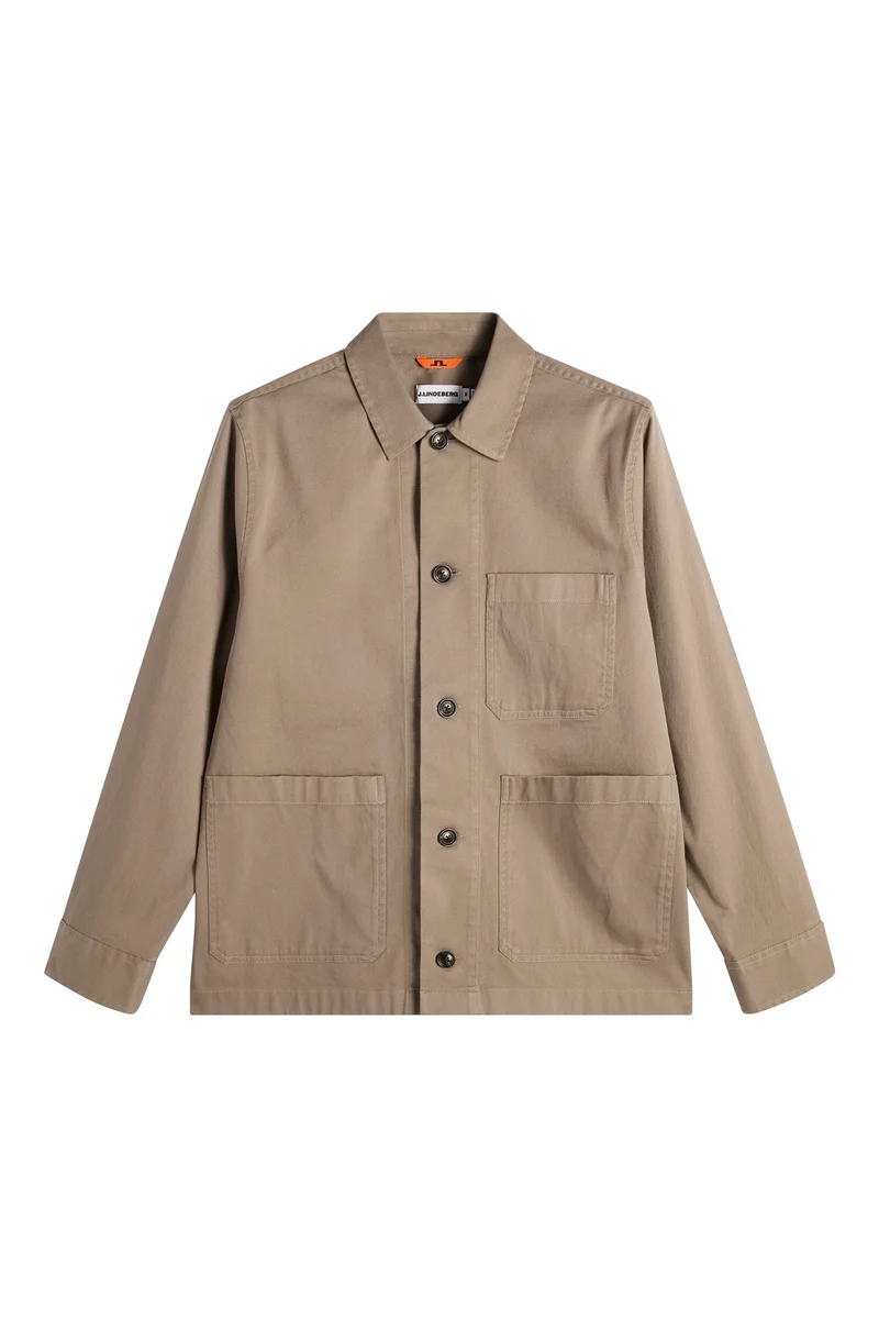 Image of Easton Cotton Overshirt / Brindle