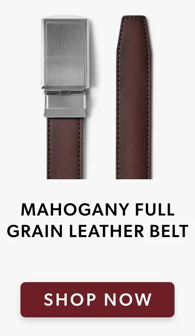 Shop Mahogany Full Grain Leather Belt