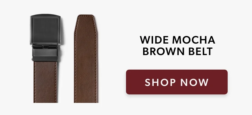 Shop Wide Mocha Brown Belt Shop Wide Mocha Brown Belt