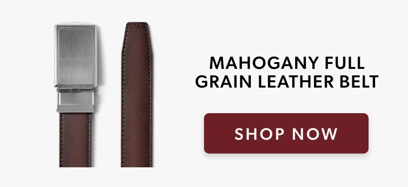 Shop Mahogany Full Grain Leather Belt Shop Mahogany Full Grain Leather Belt