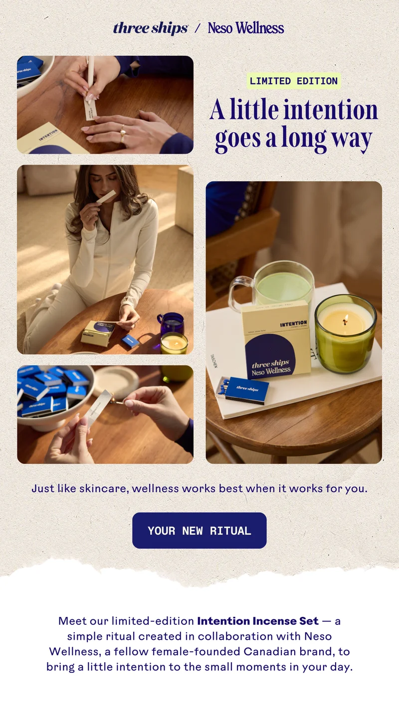 A little intention goes a long way. Your new ritual.