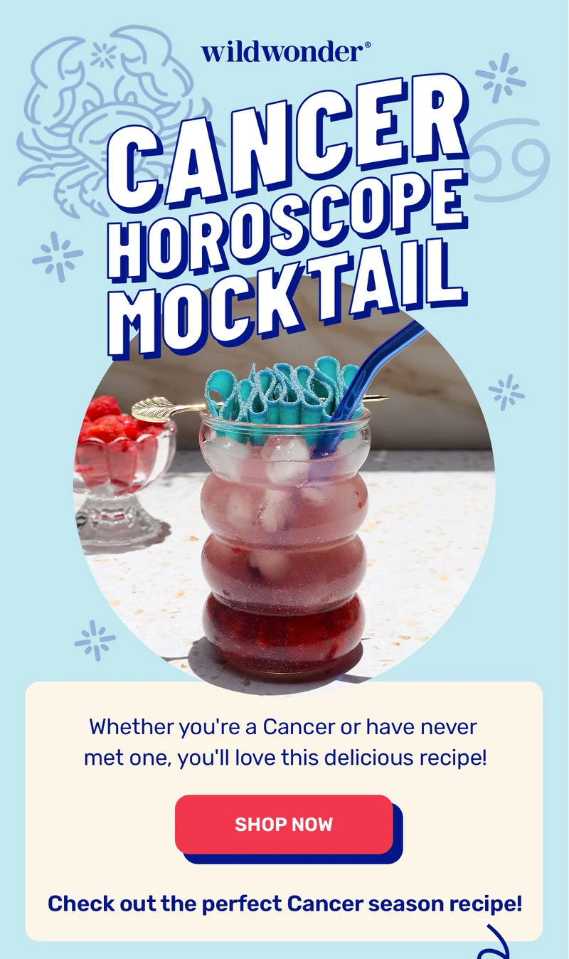 Cancer Horoscope Mocktail