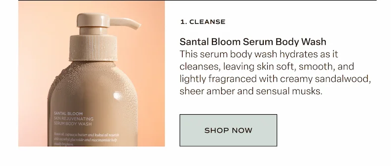 santal bloom body wash