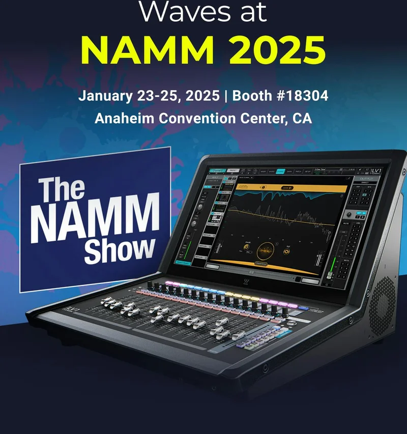 Visit us at NAMM 2025 for the latest innovations in live sound mixing and studio production