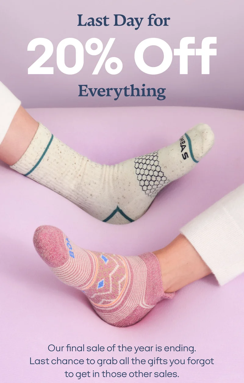 Last Day for 20% Off Everything