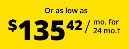 Or as low as $135.42 / mo. for 24 mo.†
