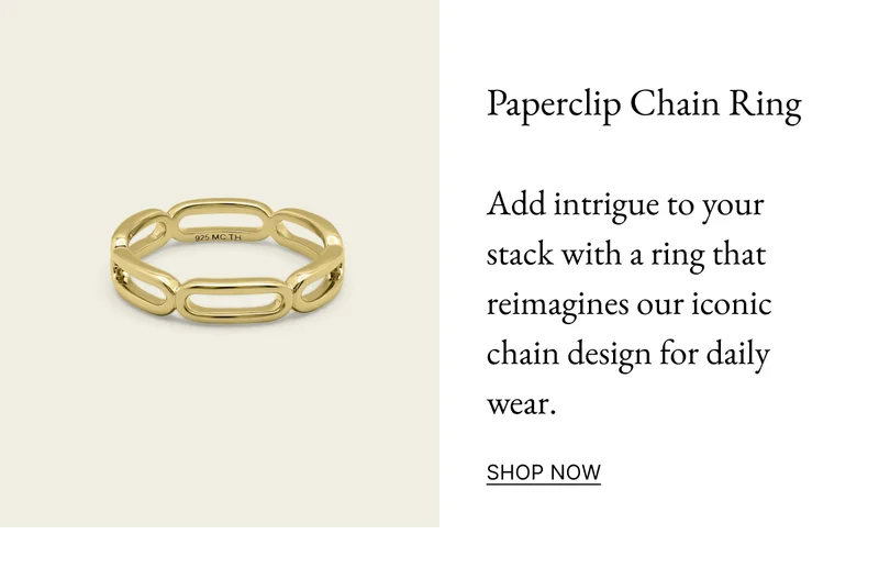 Paperclip Chain Ring