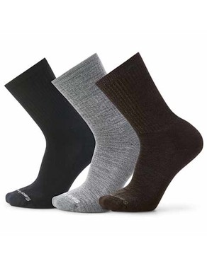 Everyday Solid Rib Crew Socks Trio Gift Box