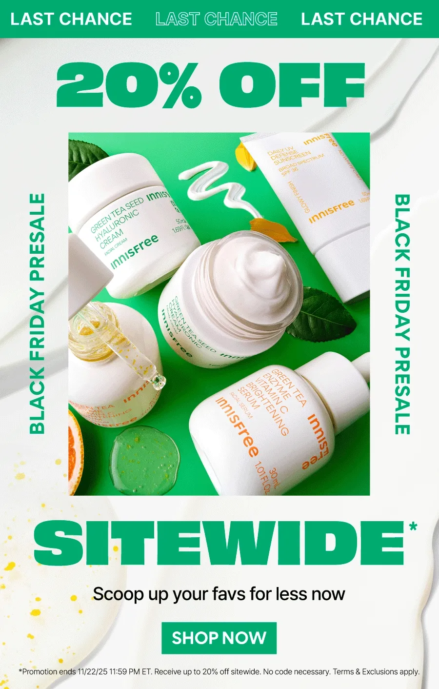 BLACK FRIDAY PRESALE: 20% OFF SITEWIDE