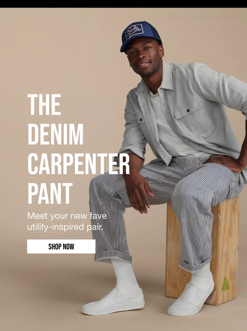 THE DENIM CARPENTER PANT | Meet your new fave utility-inspired pair. | SHOP NOW