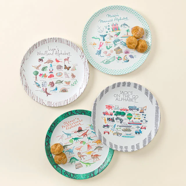 Kids Personalized Alphabet Plate