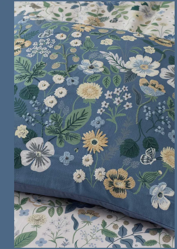 Embroidered Pillow Cover