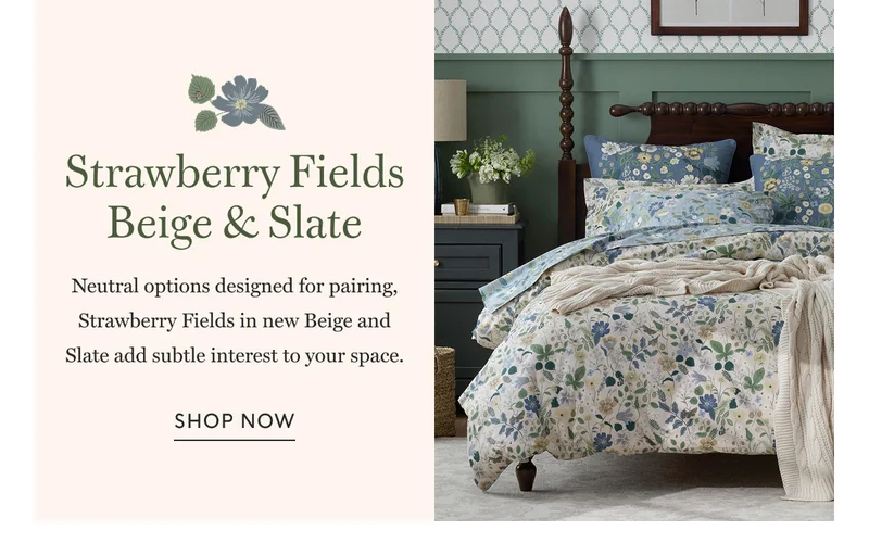 Strawberry Fields Beige & Slate