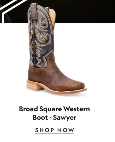 Broad Square Western Boot - Sawyer