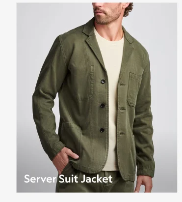 Moleskin Server Suit Jacket