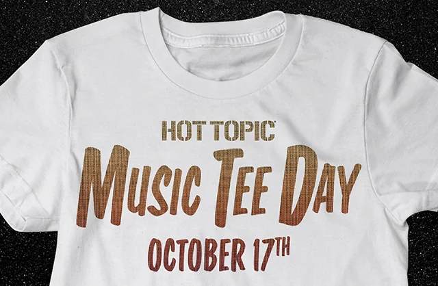 Hot Topic Music Tee Day October 17th