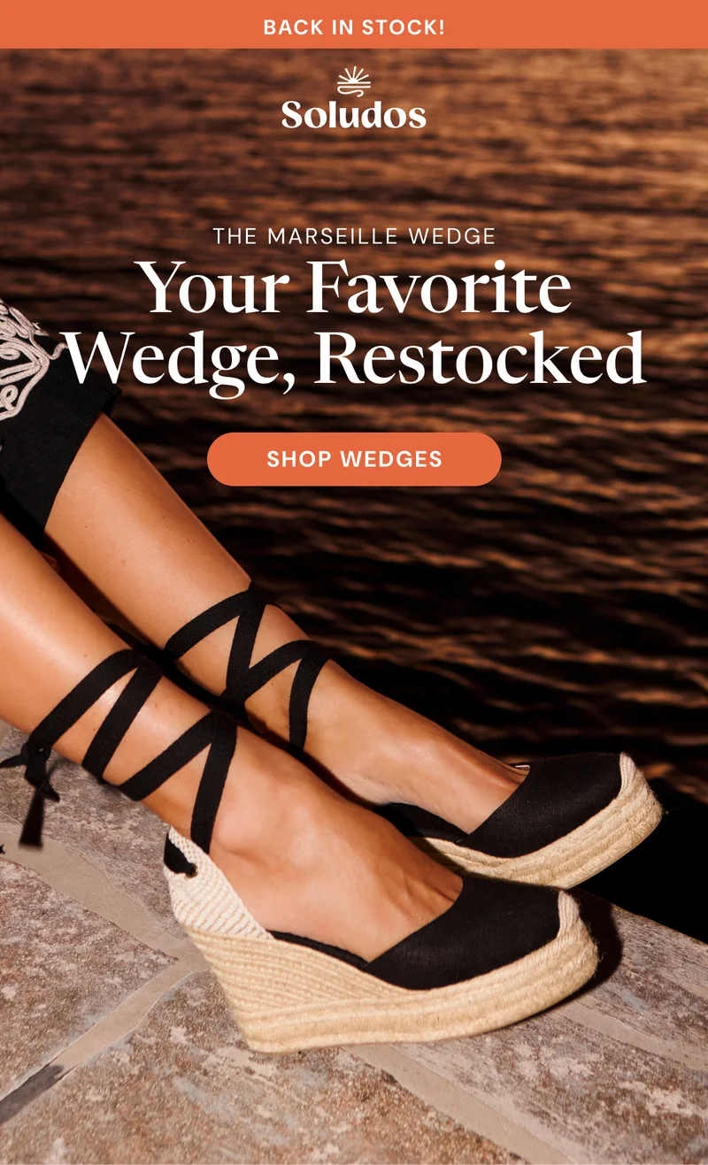 BACK IN STOCK: The Marseille Wedge, Your Favorite Wedge, Restocked [SHOP WEDGES]