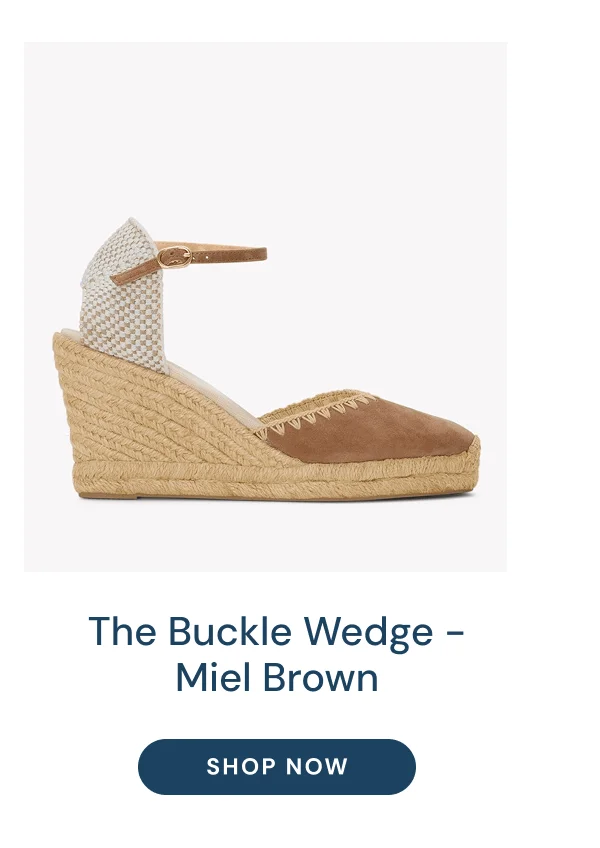 The Buckle Wedge - Miel Brown