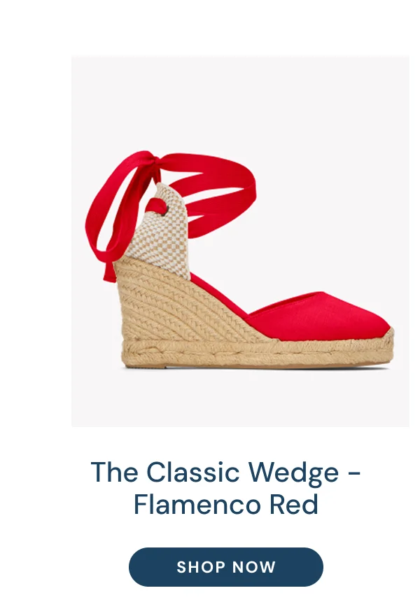 The Classic Wedge - Flamenco Red